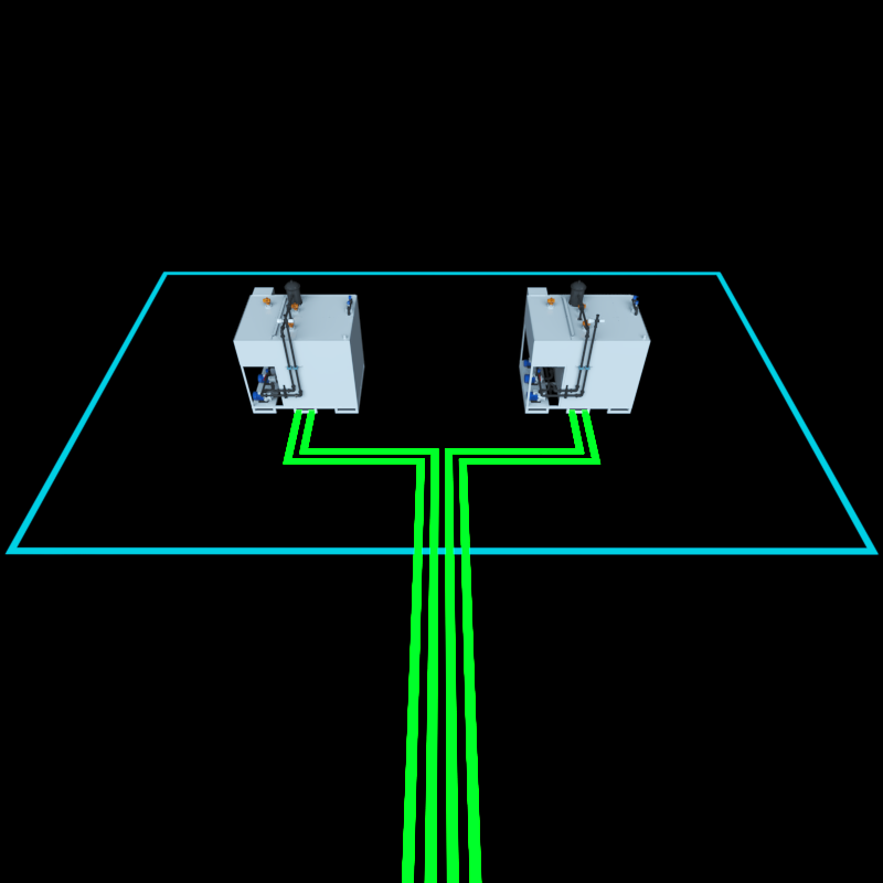 智能集中供回液系统